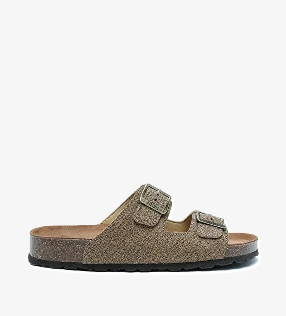 K15011 Kifidis Soft Step Kadın Çift Bantlı Mantar Terlik 36-41 - Görsel 1