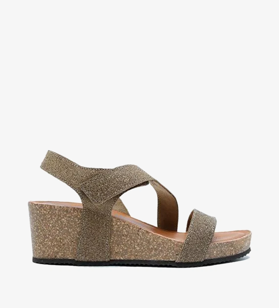 K14883 Kifidis Soft Step Kadın Dolgu Topuklu Mantar Sandalet 36-41