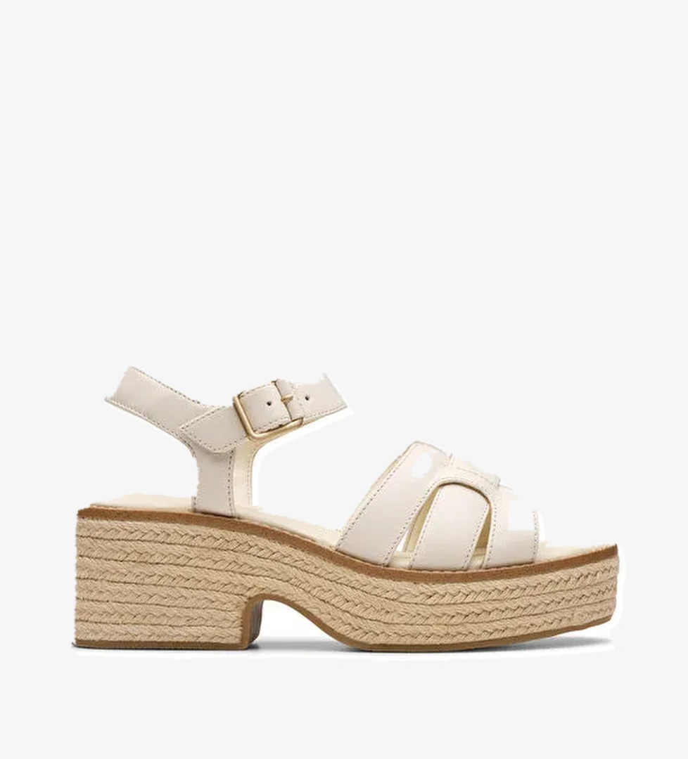 Clarks Ekru Kadın Deri Topuklu Ayakkabı 26181249 - Görsel 1