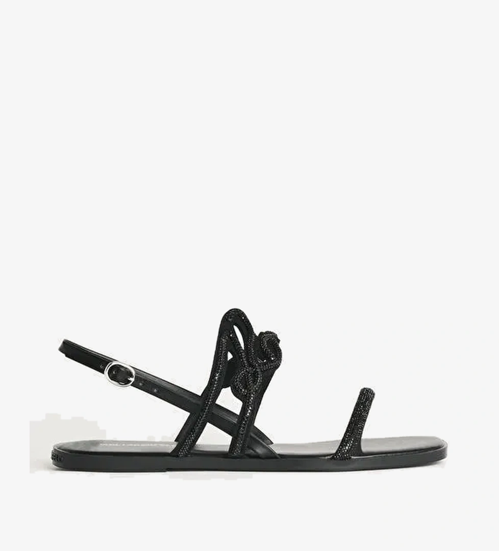 KARL LAGERFELD Siyah Kadın Sandalet KL87425 - Görsel 1