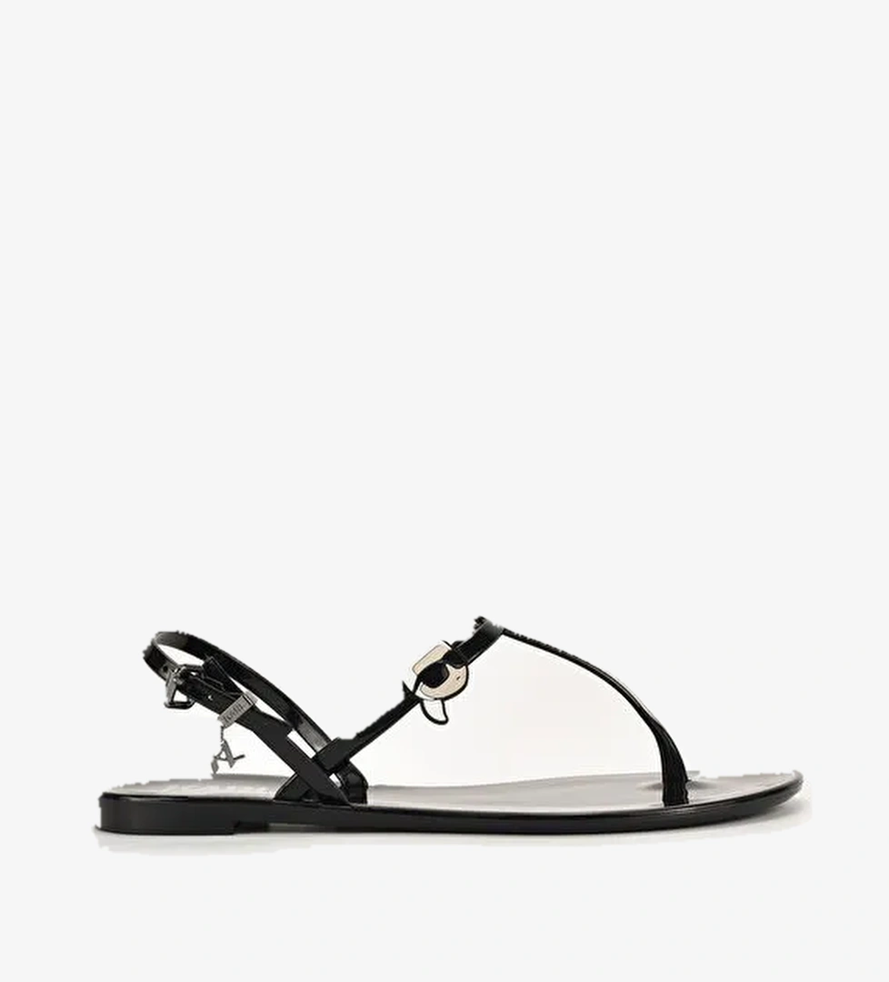 KARL LAGERFELD Siyah Kadın Sandalet KL80002N - Görsel 1