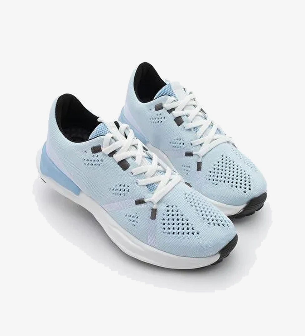 Kadın Sneaker Örgü Triko Koşu Ve Yürüyüş Spor Ayakkabı Armes Mavi - Görsel 1