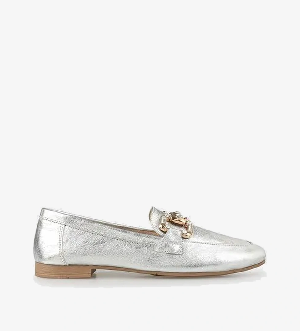 Lame Deri Kadın Günlük Ayakkabı - Görsel 1