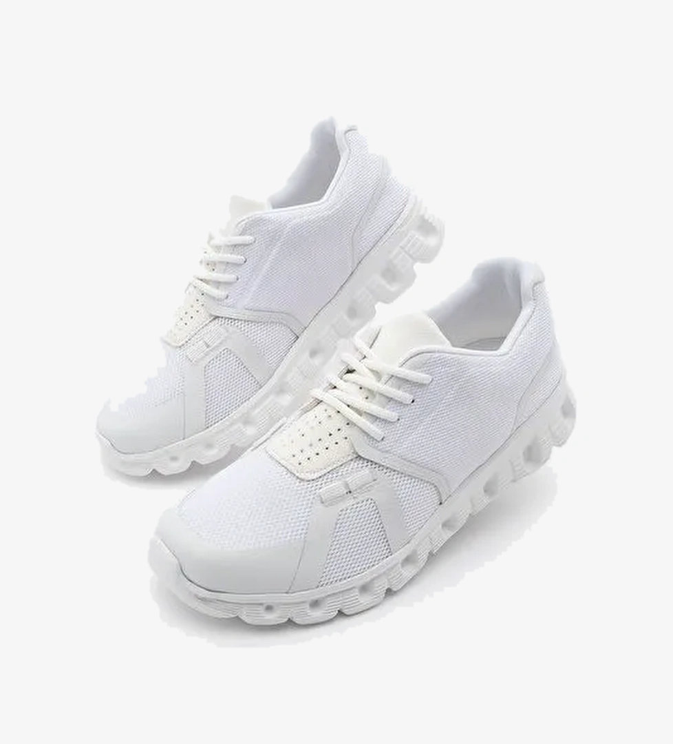 Kadın Sneaker Eva Taban Örgü Triko Koşu Ve Yürüyüş Spor Ayakkabı Renvis Beyaz - Görsel 1