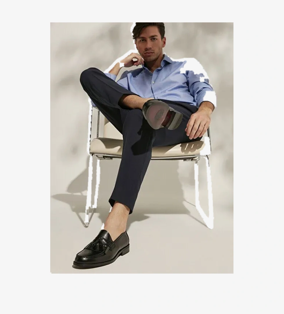 Ziya, Erkek Hakiki Deri Ayakkabı 15350Z0137 Siyah - Görsel 1