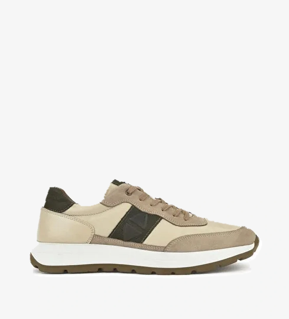 Ziya, Erkek Hakiki Deri Sneaker 1531037Z2417 Bej - Görsel 1