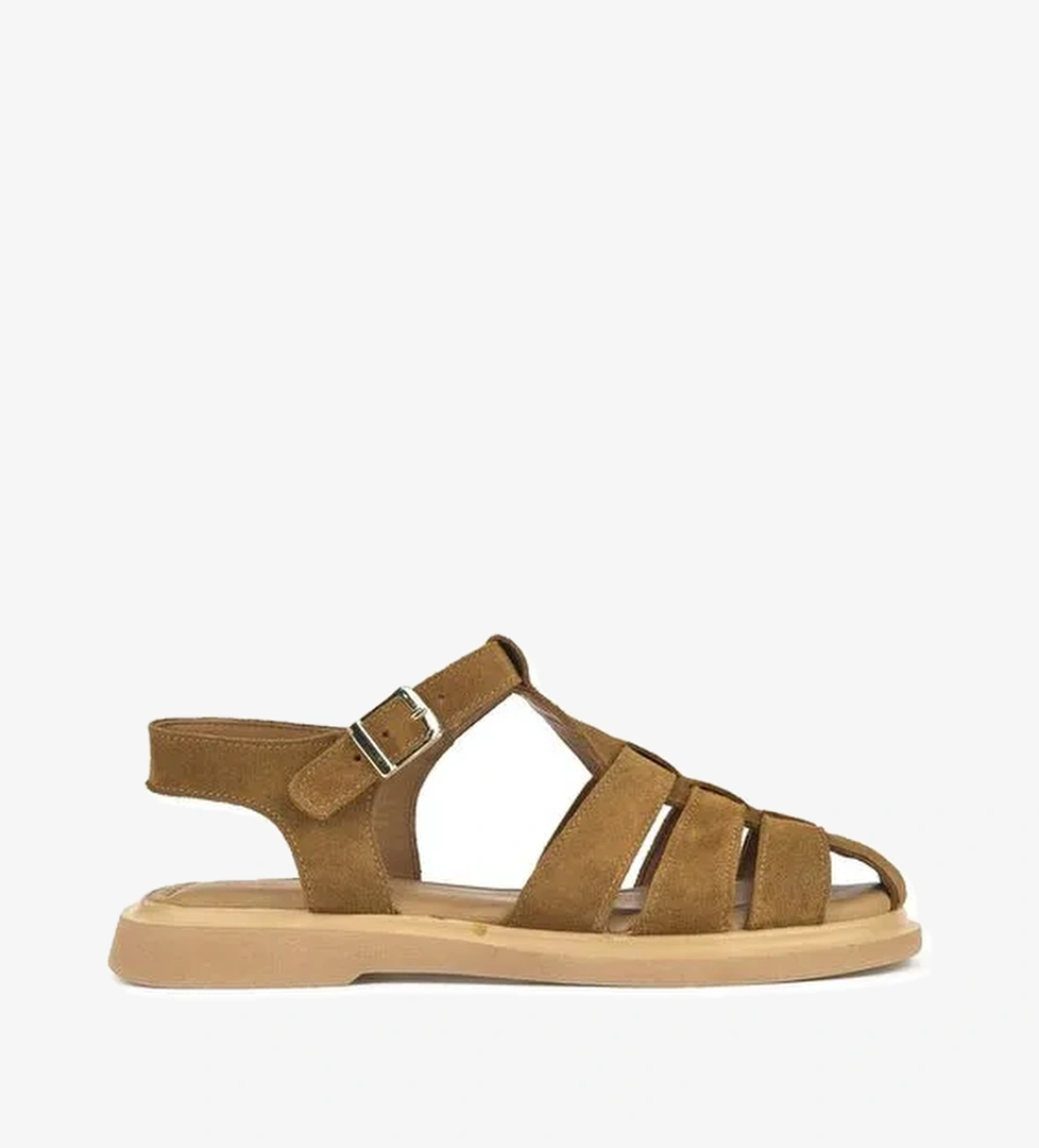 Ziya, Kadın Hakiki Deri Sandalet 1511047Z6002 Taba - Görsel 1