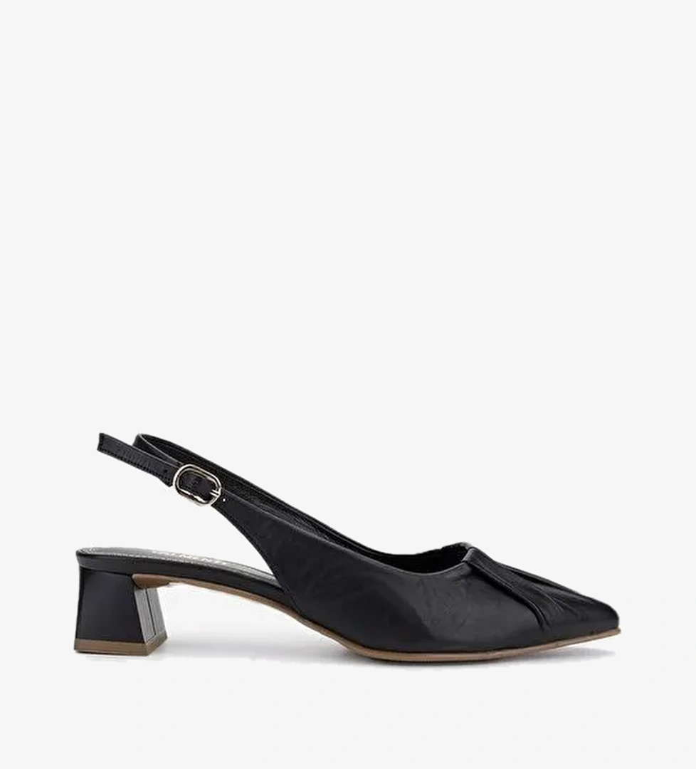 Valmenti Kadın Siyah Topuklu Ayakkabı - Görsel 1