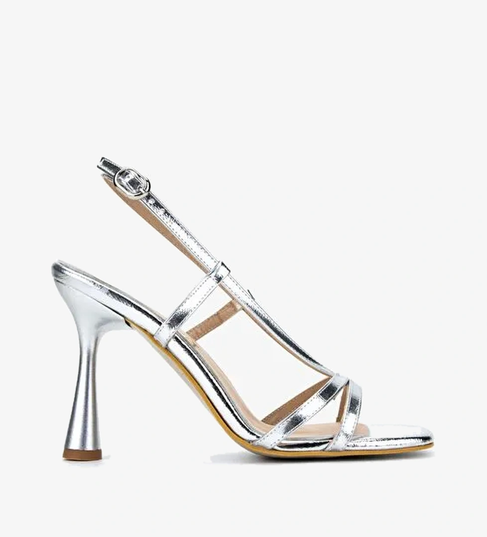 Valmenti Kadın Lame Topuklu Ayakkabı - Görsel 1