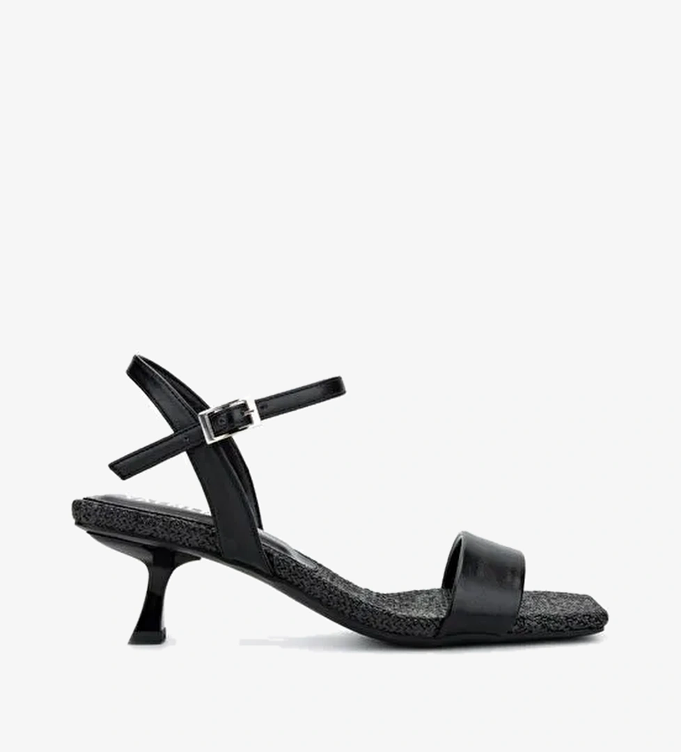 Valmenti Kadın Siyah Topuklu Ayakkabı - Görsel 1