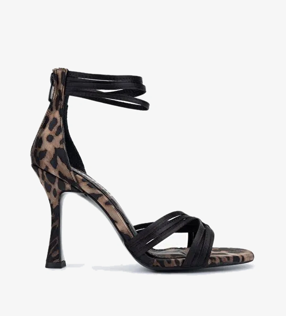 Valmenti Kadın Leopar Topuklu Ayakkabı - Görsel 1