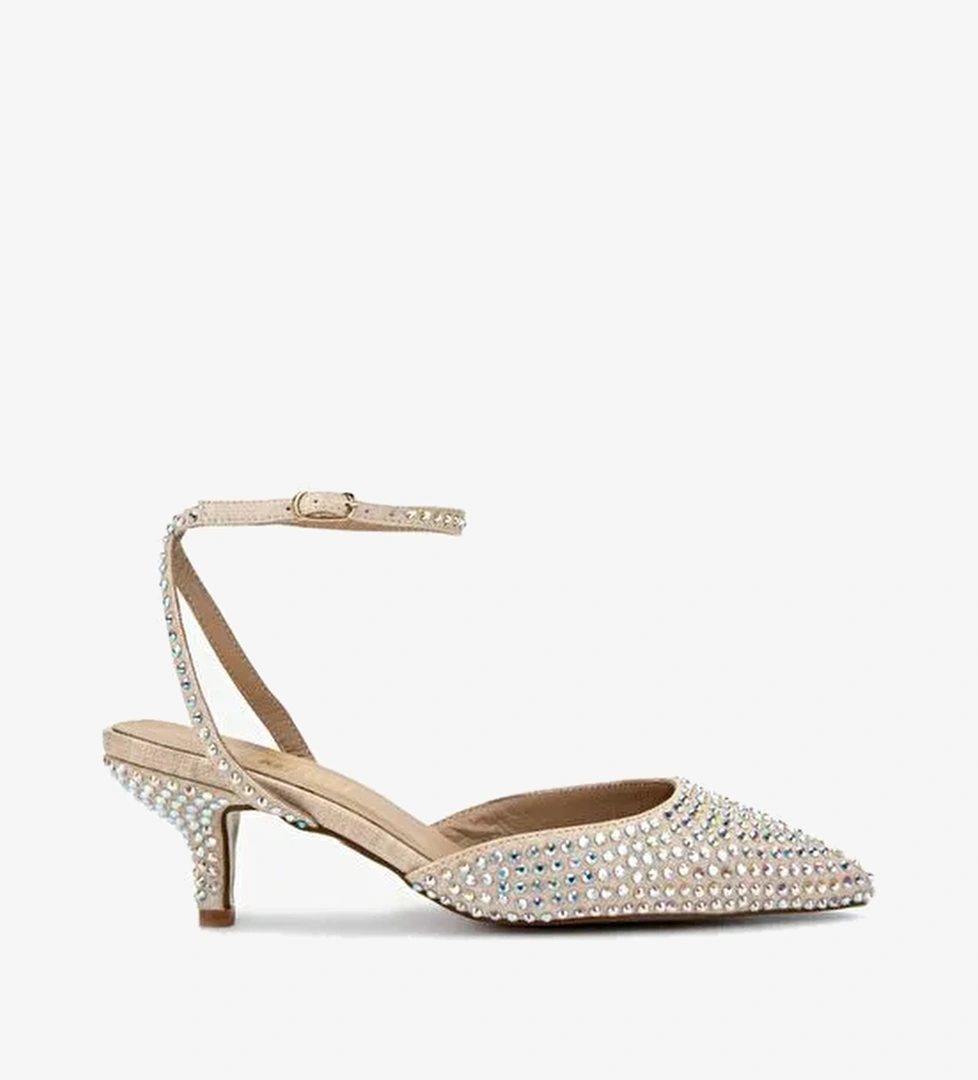 Valmenti Kadın Bej Topuklu Ayakkabı - Görsel 1