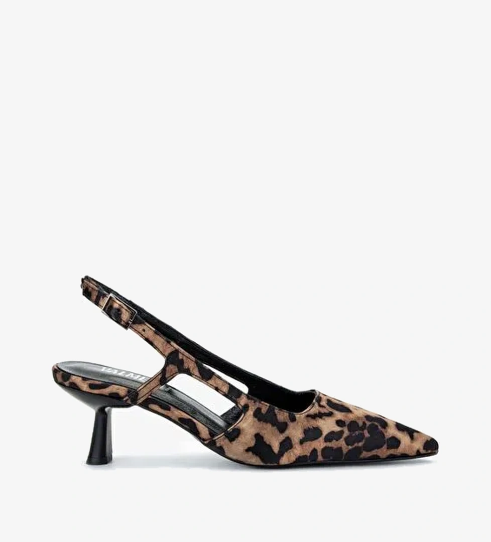 Valmenti Kadın Leopar Topuklu Ayakkabı - Görsel 1