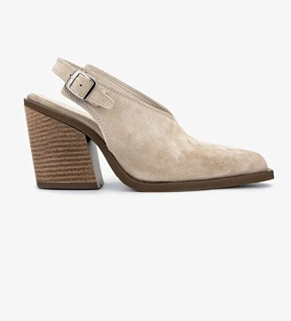 Valmenti Kadın Hakiki Deri Topuklu Ayakkabı - Görsel 1