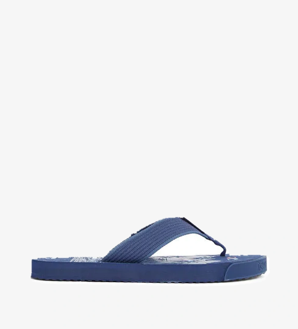 Tommy Hilfiger Lacivert Erkek Plaj Terliği TJM ELEVATED BEACH SANDAL
