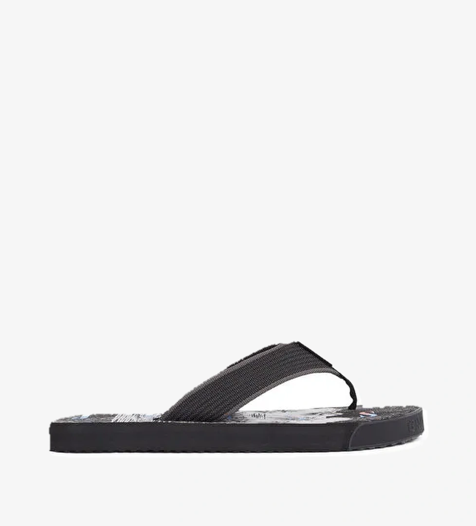 Tommy Hilfiger Siyah Erkek Plaj Terliği TJM ELEVATED BEACH SANDAL - Görsel 1
