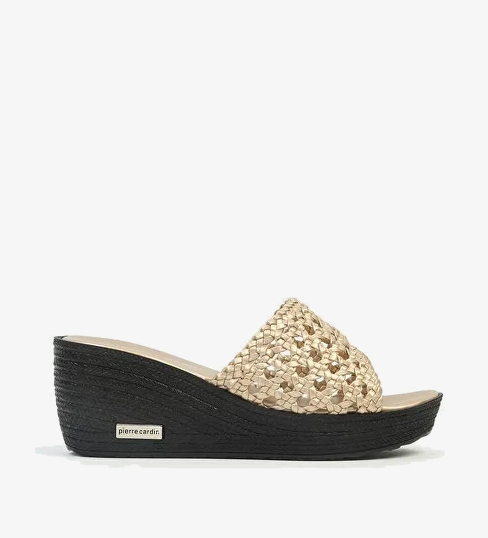 Pierre Cardin® | PC-3530 - Altin - Hasır Kadın Terlik - Görsel 1