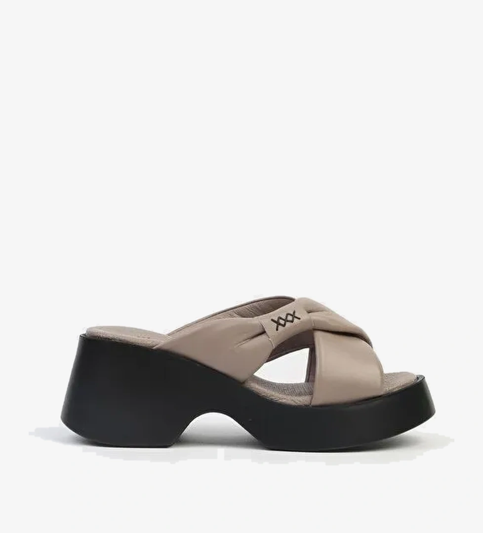Pierre Cardin® | PC-7196- 3968 Vizon-Kadın Platform Terlik - Görsel 1