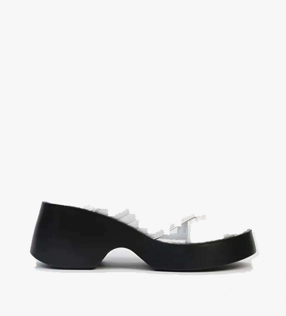 Pierre Cardin® | PC-7194- 3968 Beyaz-Kadın Platform Terlik - Görsel 1