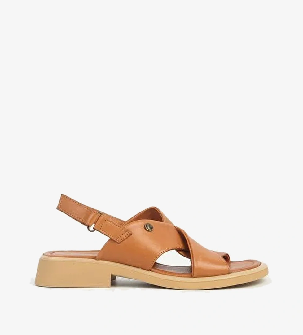 Pierre Cardin Taba Kadın Deri Sandalet PCK-5017 - Görsel 1