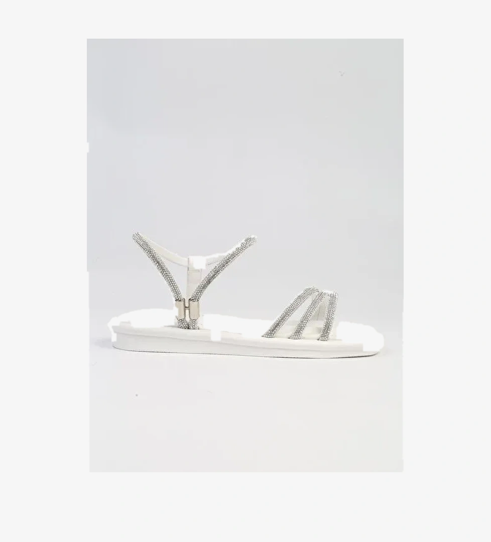 Pierre Cardin® | PC-5100-3891 Beyaz-Kadın Sandalet - Görsel 1