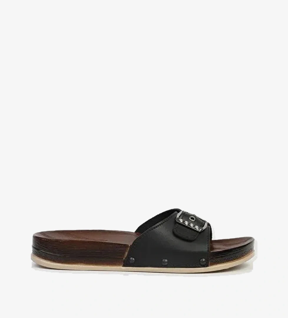 Pierre Cardin® | PC-7026-3485 Siyah-Kadın Terlik - Görsel 1