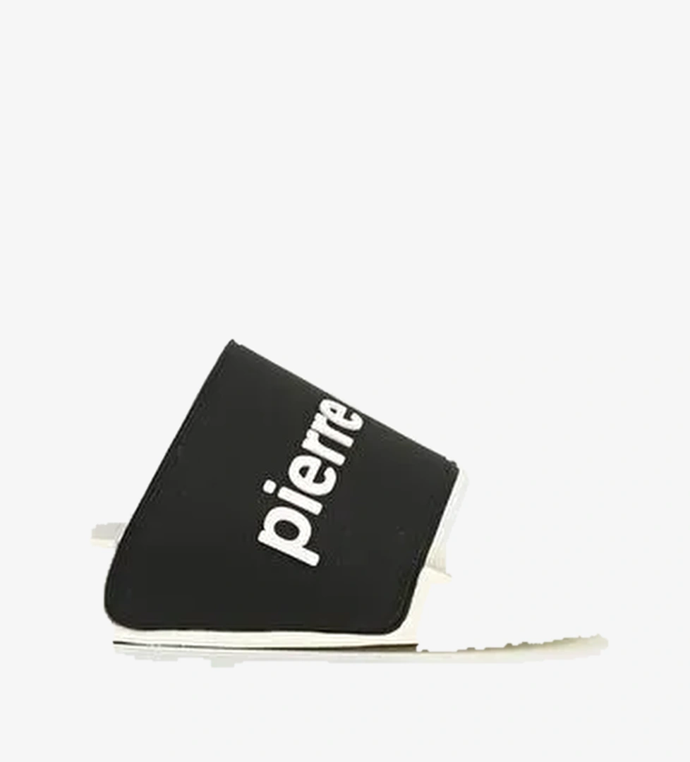 Pierre Cardin Beyaz Siyah Erkek Terlik PC-7435 - Görsel 1