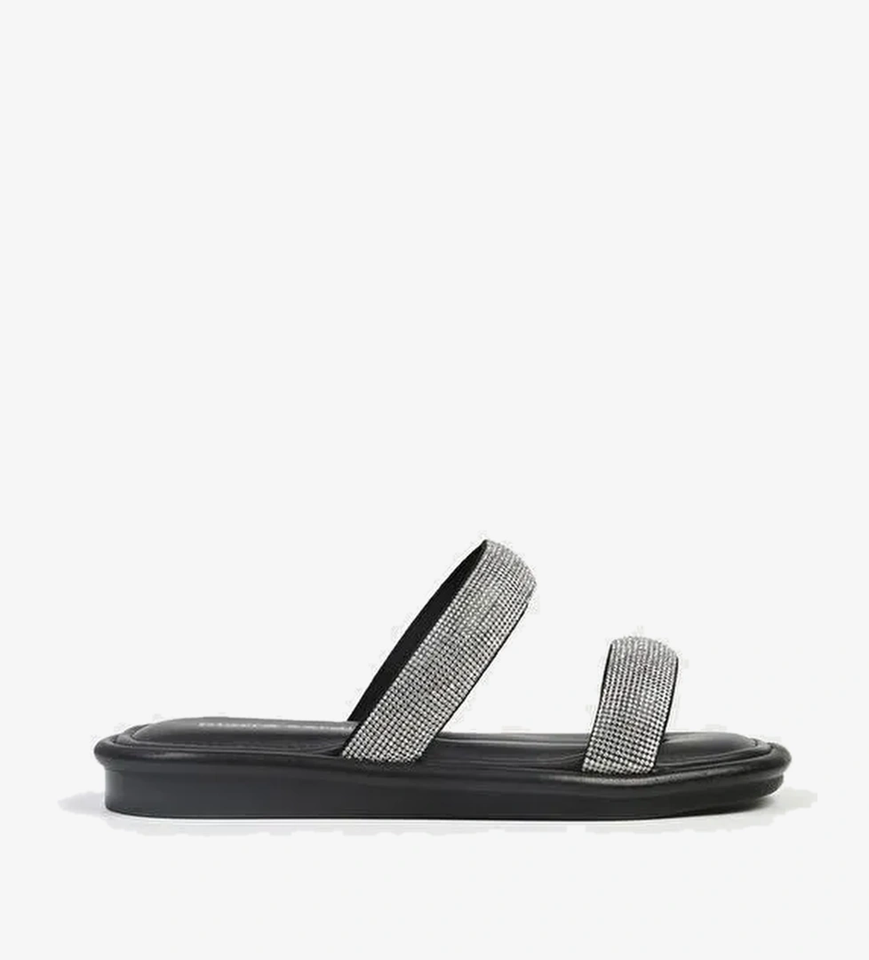 Pierre Cardin® | PC-5101-3891 Siyah-Taşlı Terlik - Görsel 1