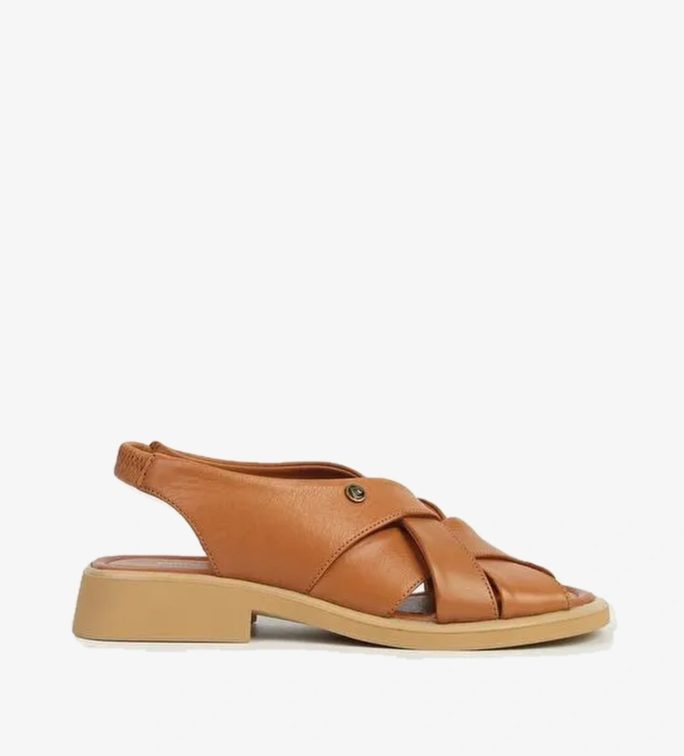 Pierre Cardin Taba Kadın Deri Sandalet PCK-5051 - Görsel 1