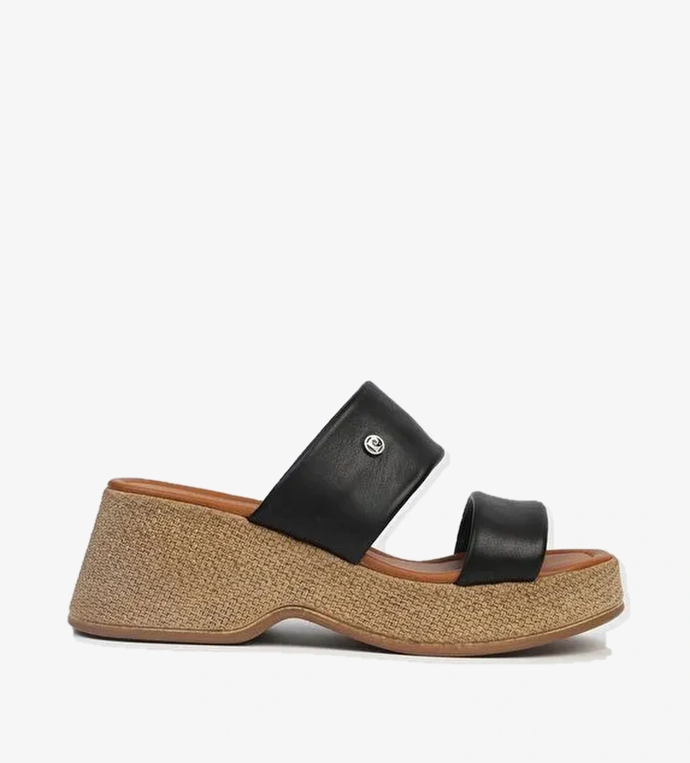 Pierre Cardin®| PC-7210- 3807 Siyah-Kadın Topuklu Terlik - Görsel 1