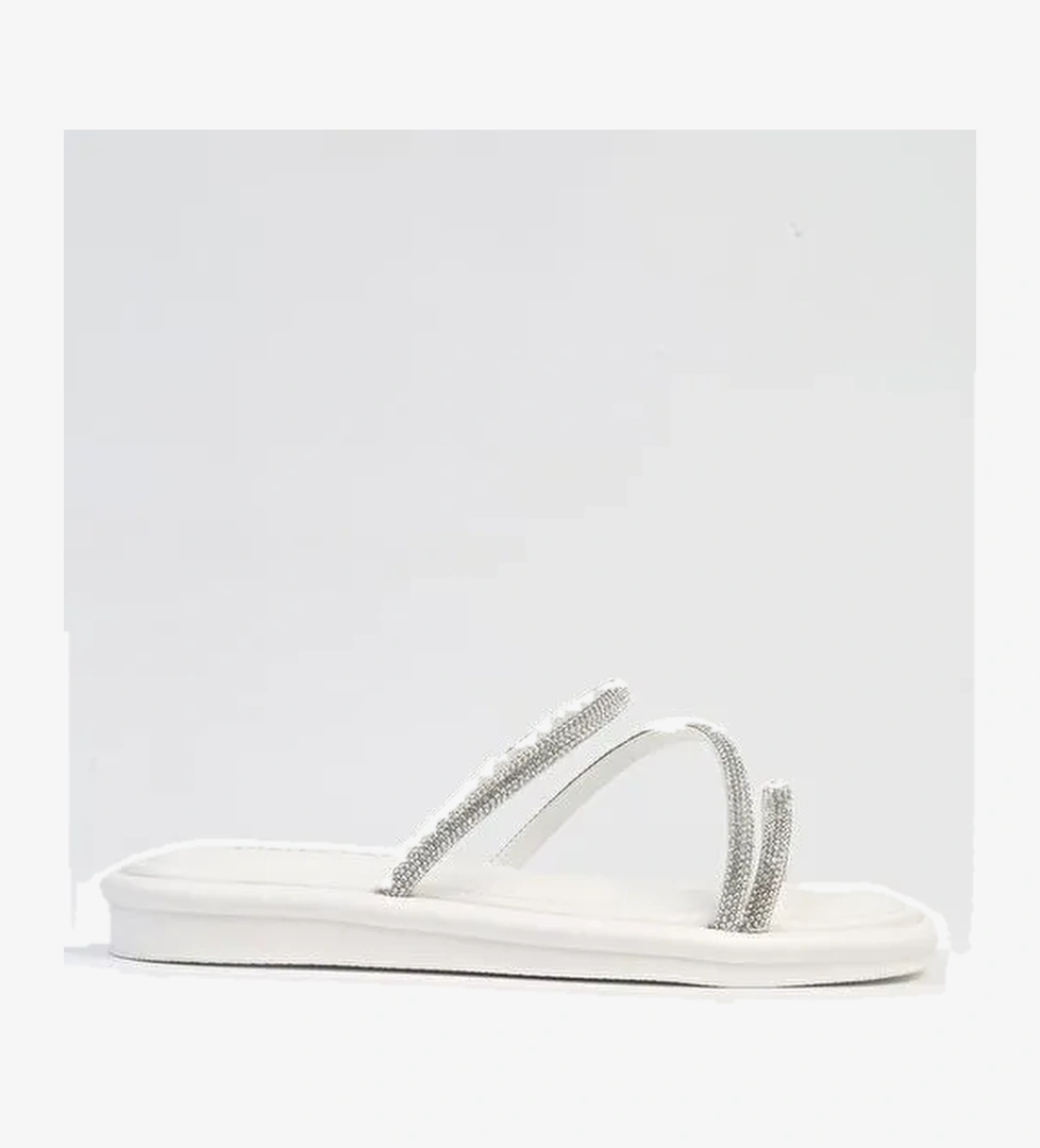 Pierre Cardin® | PC-5102-3891 Beyaz-Kadın Terlik - Görsel 1