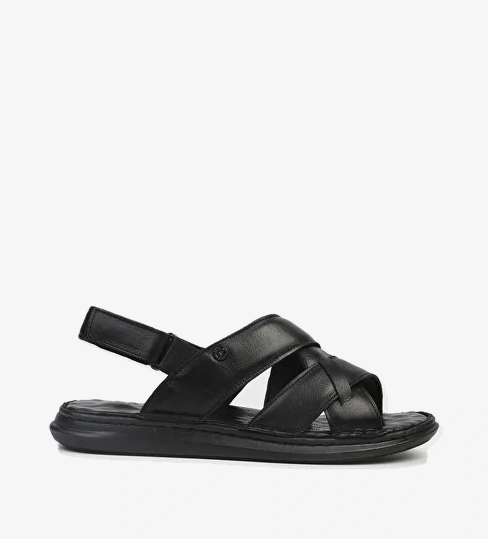 Pierre Cardin® | PC-5116-3892 Siyah-Erkek Sandalet - Görsel 1