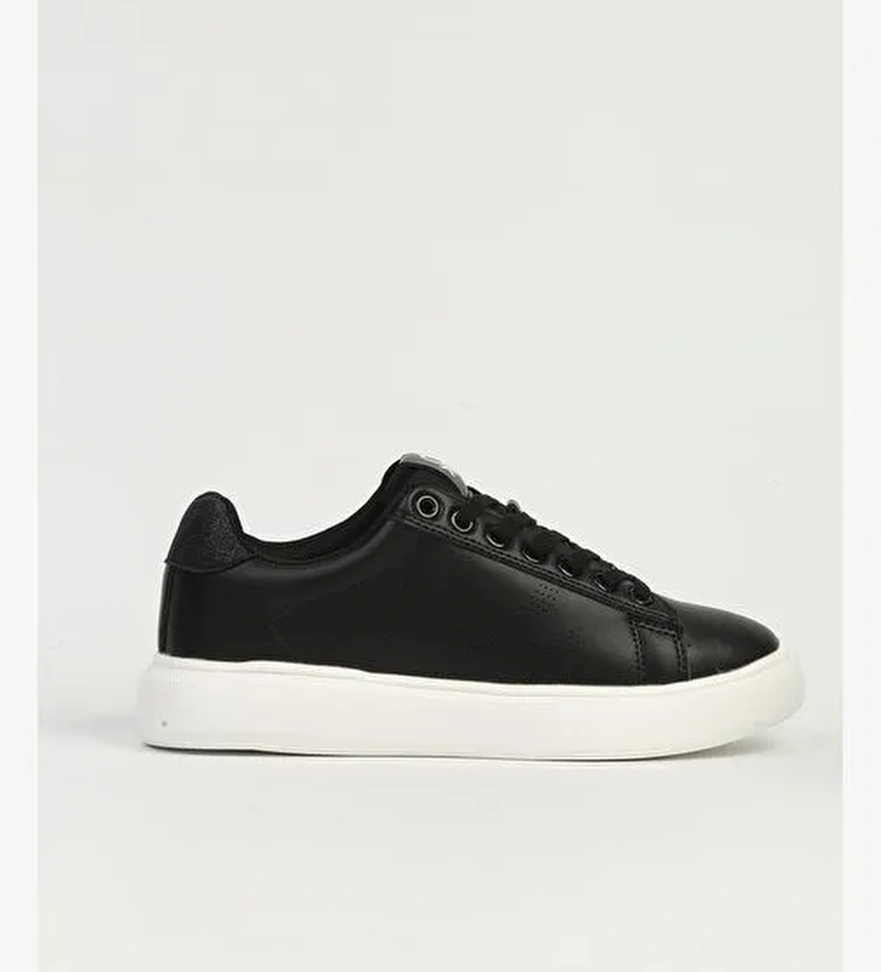 Benetton Siyah Beyaz Kadın Spor Ayakkabı BNI-11567 - Görsel 1