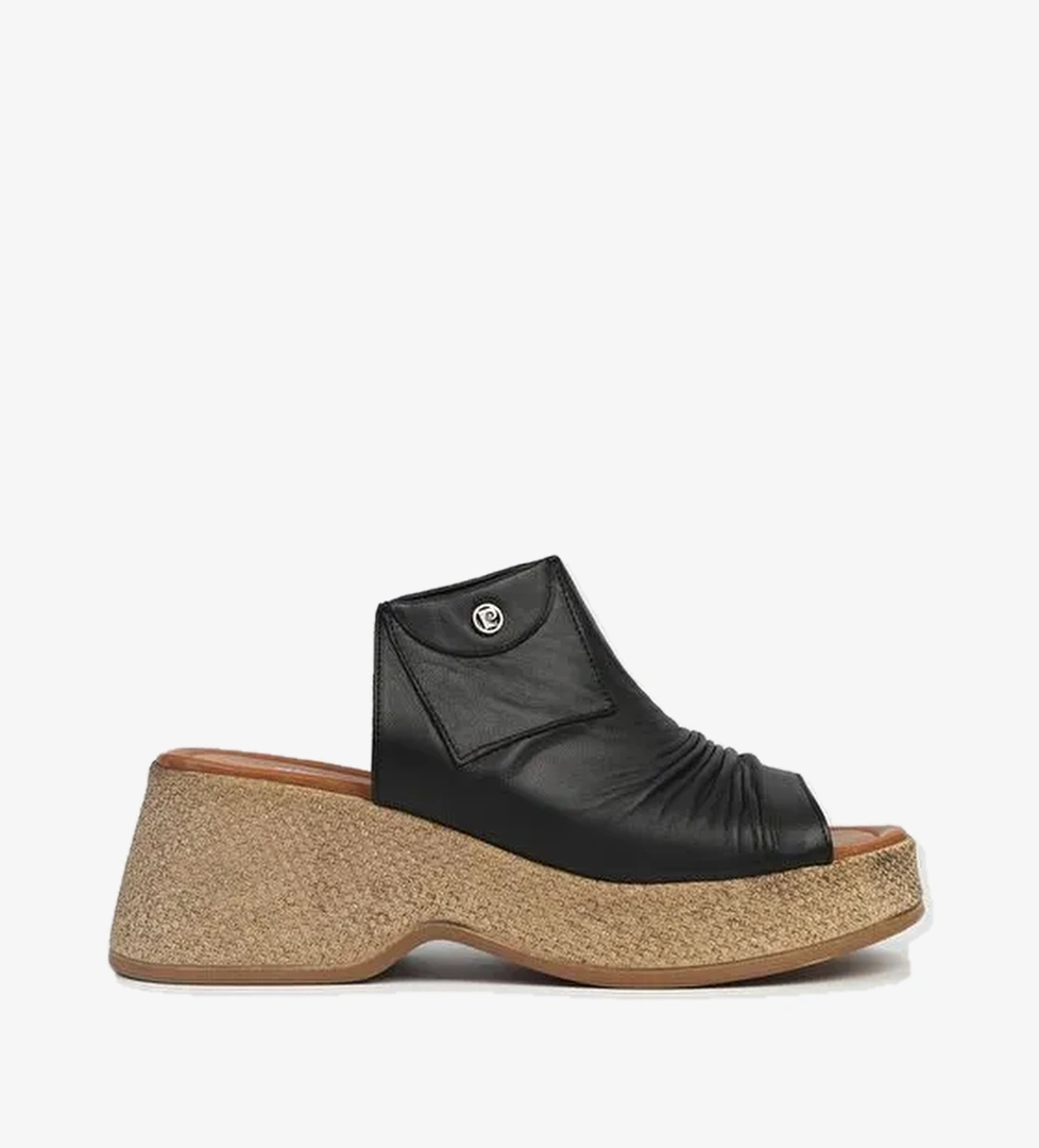 Pierre Cardin® | PC-7211- 3807 Siyah-Kadın Topuklu Terlik - Görsel 1