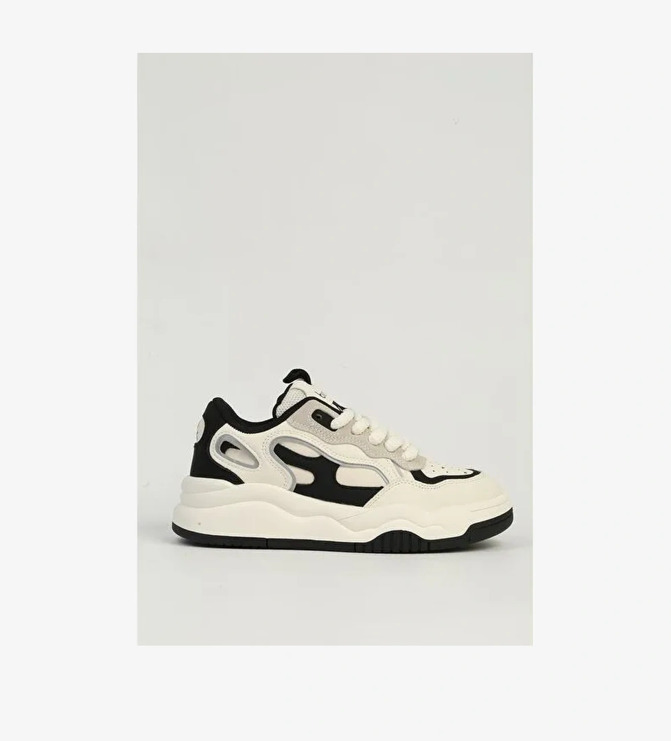 Benetton Beyaz Siyah Kadın Spor Ayakkabı İTHAL BNI-11571 - Görsel 1