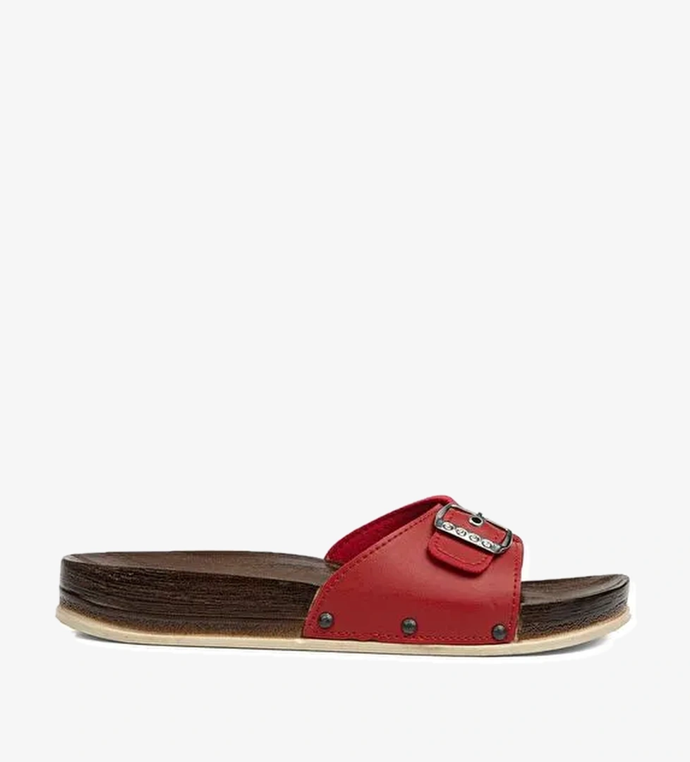 Pierre Cardin® | PC-7026-3485 Kirmizi - Kadın Terlik - Görsel 1