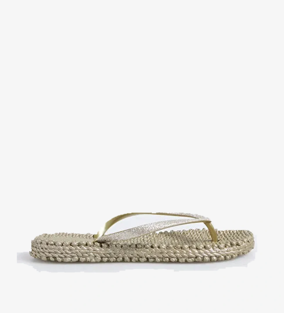 Ilse Jacobsen Altın Kadın Plaj Terliği CHEERFUL01