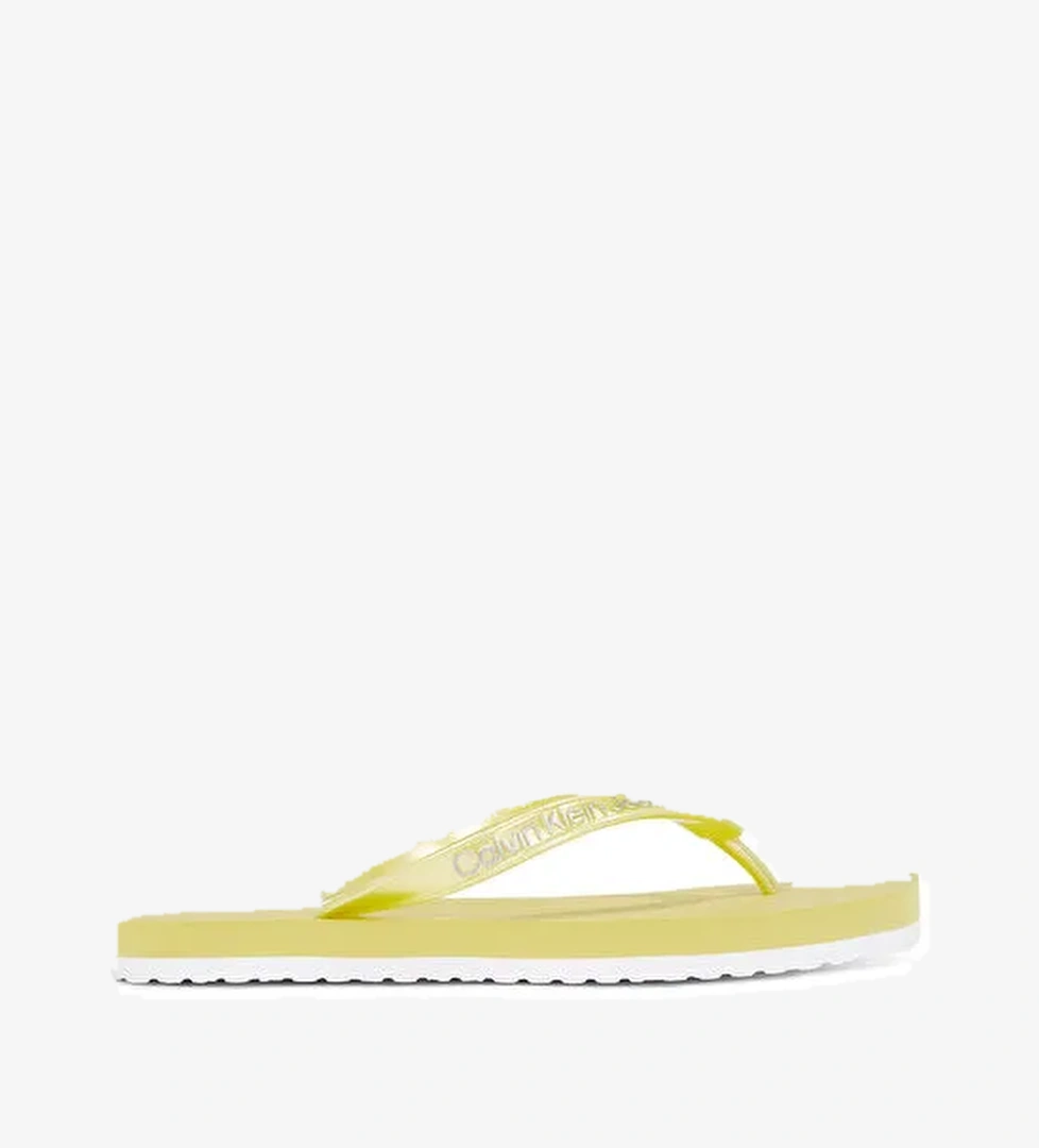 Calvin Klein Sarı Kadın Plaj Terliği YW0YW01720 - Görsel 1