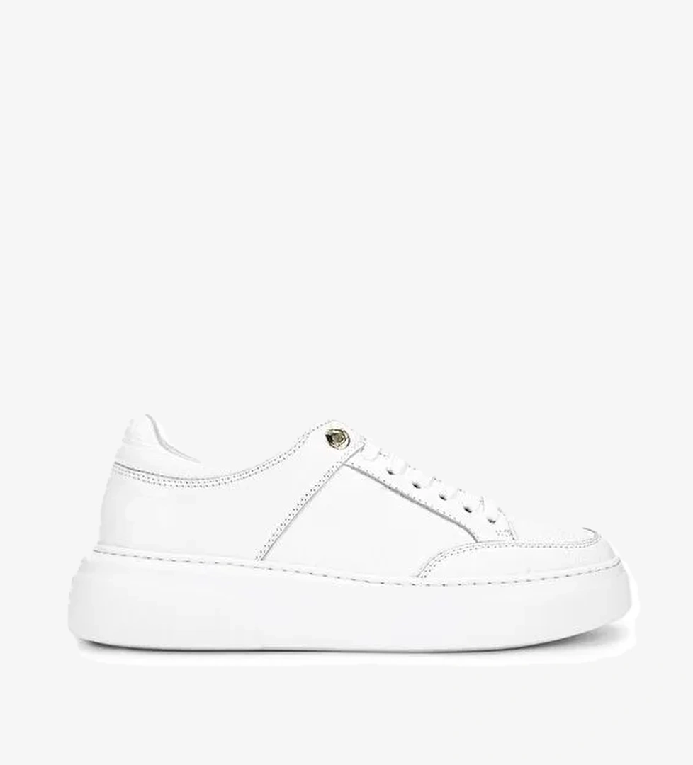 Tamer Tanca Kadın Hakiki Deri Beyaz Sneakers & Spor Ayakkabı - Görsel 1