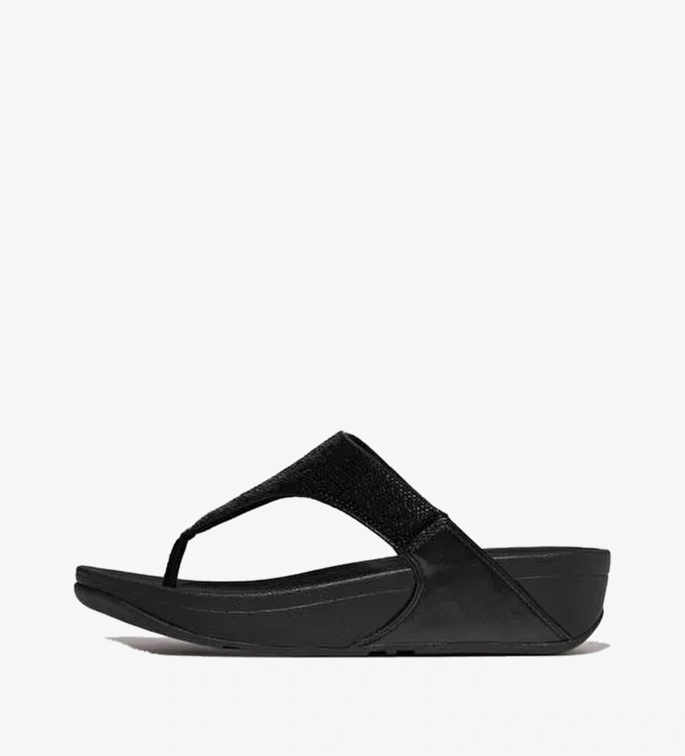 Kadın Terlik JF3-090 /675 /B50 FitFlop LULU Sequin Toe-Post Sandals