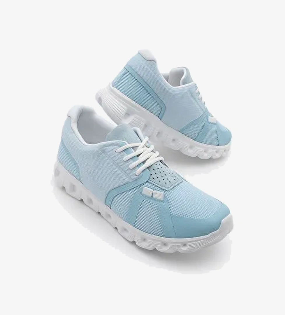 Kadın Sneaker Eva Taban Örgü Triko Koşu Ve Yürüyüş Spor Ayakkabı Renvis Mavi - Görsel 1