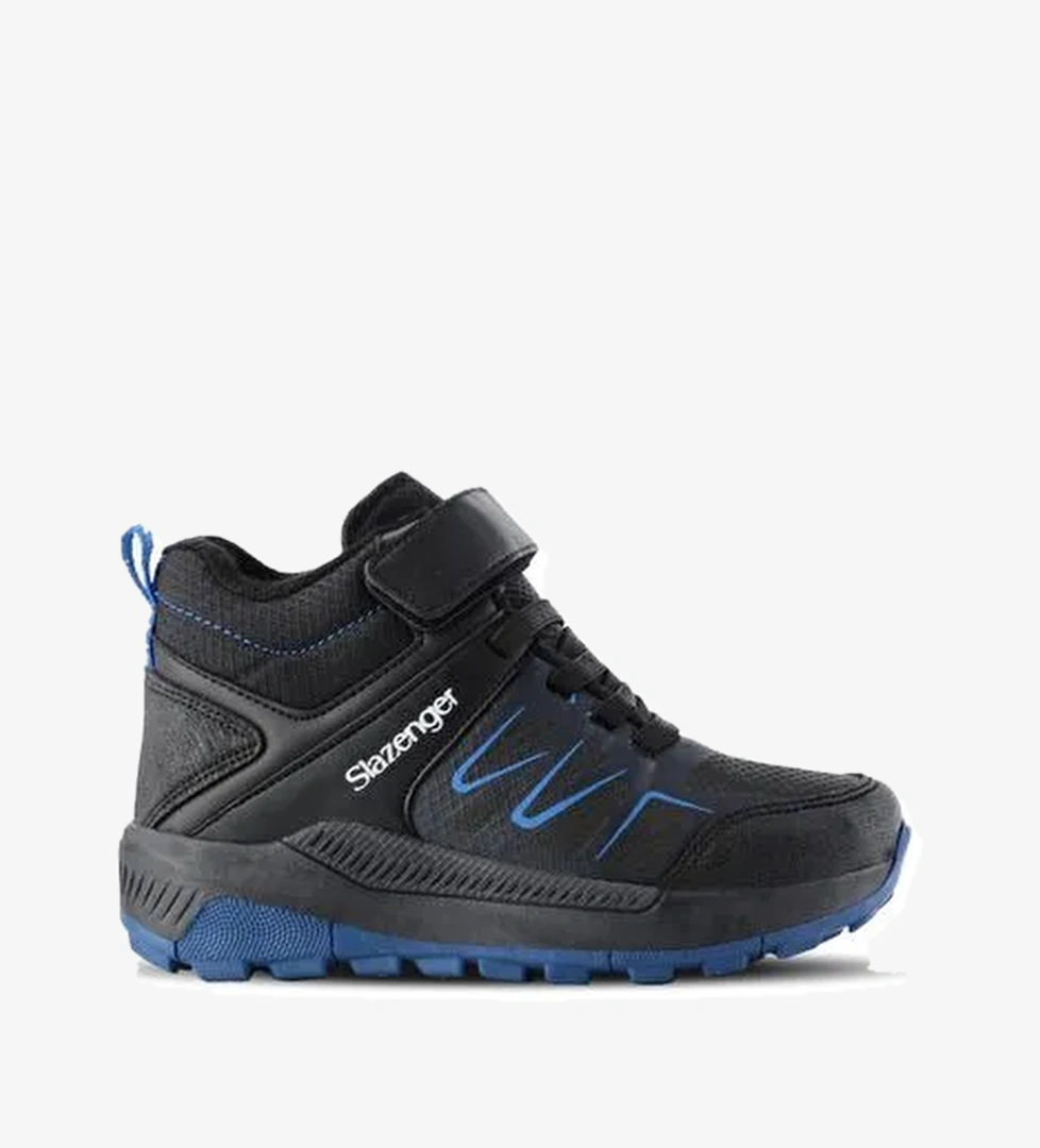 Slazenger KENTON I Unisex Çocuk Bot Siyah / Saks Mavi - Görsel 1