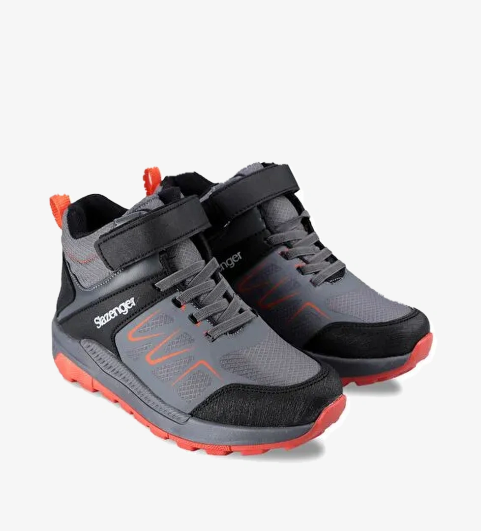 Slazenger KENTON I Unisex Çocuk Bot Koyu Gri - Görsel 1