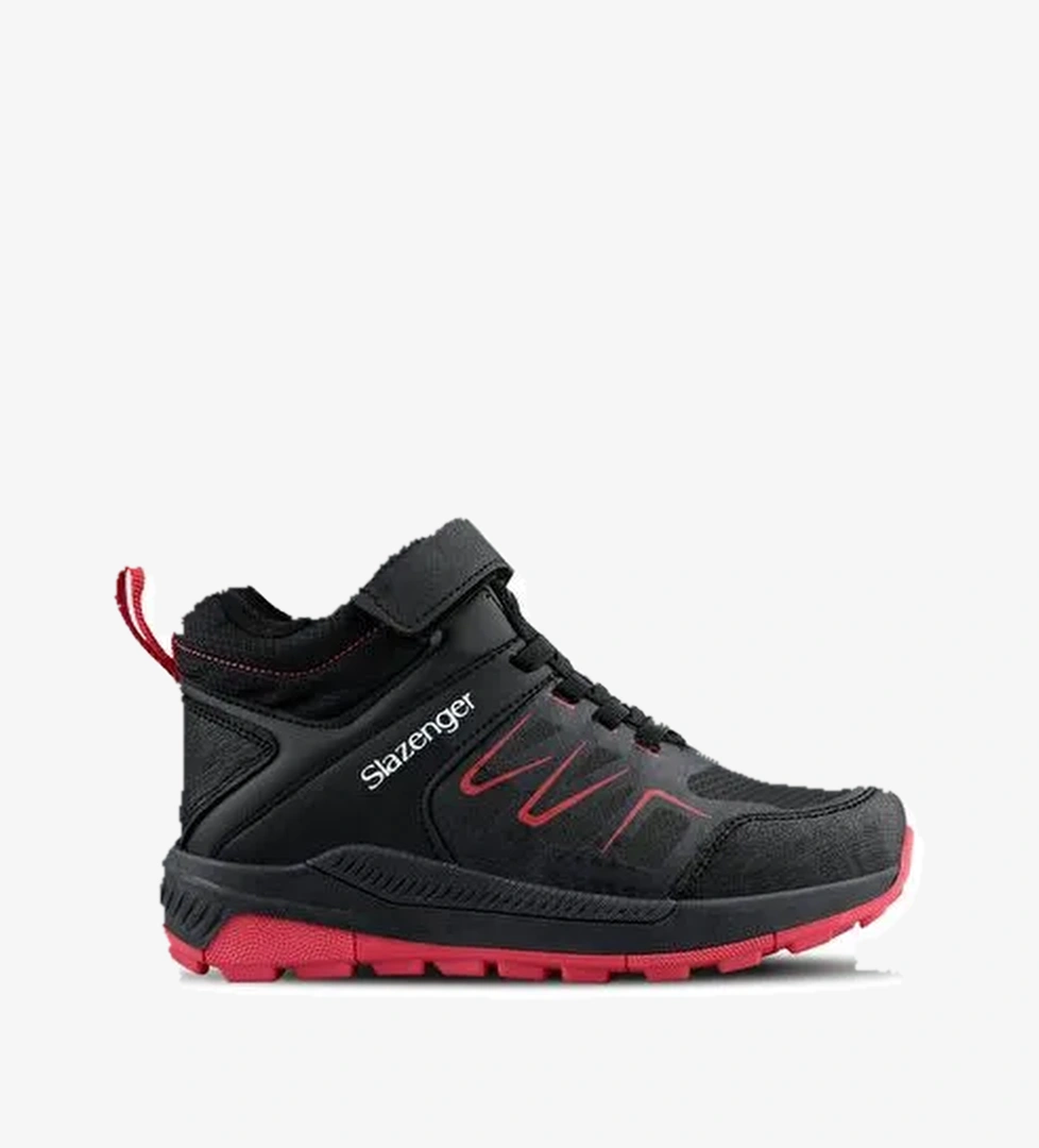 Slazenger KENTON I Unisex Çocuk Bot Siyah / Kırmızı - Görsel 1