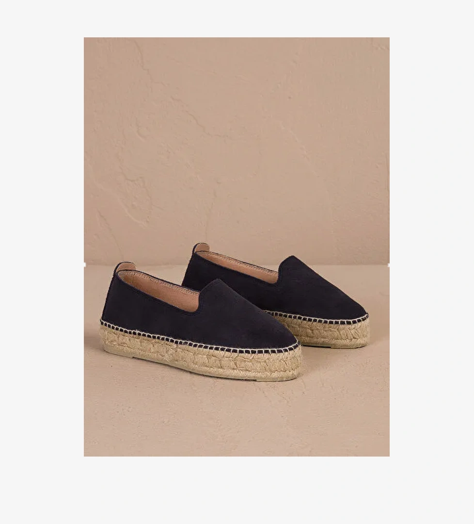 Manebi Manebi Lacivert Kadın Deri Espadril K 1.5 D0 model görseli