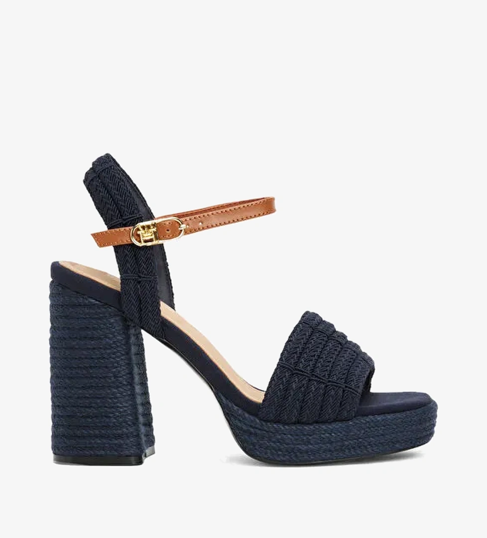 Tommy Hilfiger Lacivert Kadın Topuklu Ayakkabı FW0FW08425