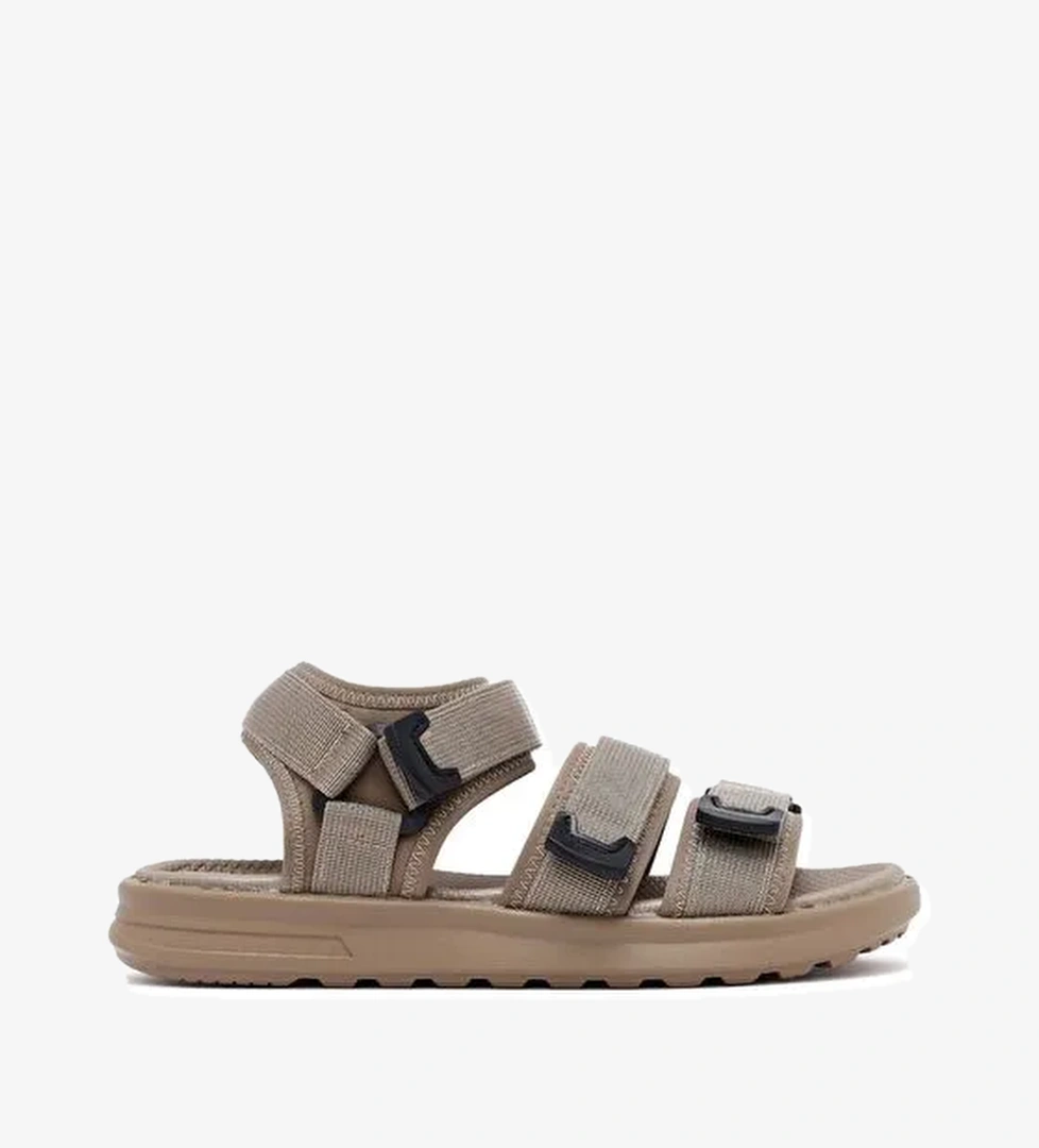 Erkek Bej Kumaş Sandalet 25SFD696114 - Görsel 1