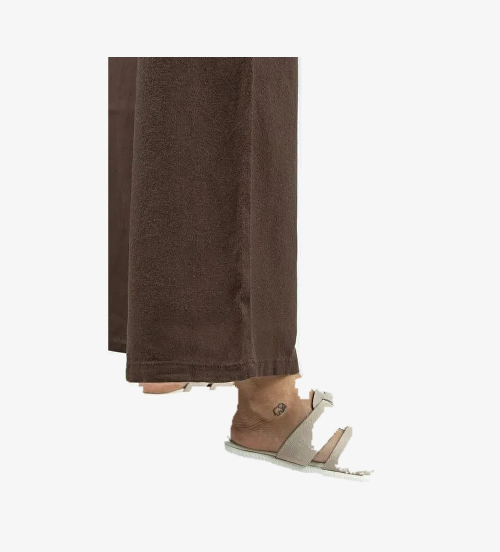 Manijero Rodin Kadın Hakiki Deri Üç Bantlı Sabo Bej Terlik - Görsel 1