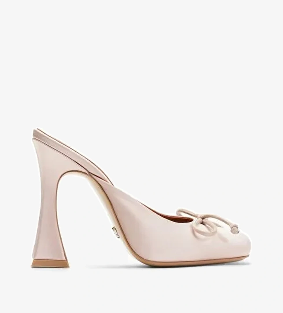 Jabotter Doha Saten 10 Cm Topuklu Terlik - Görsel 1