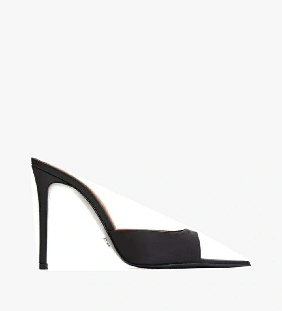 Jabotter Rosalia Saten 10 Cm Topuklu Terlik - Görsel 1